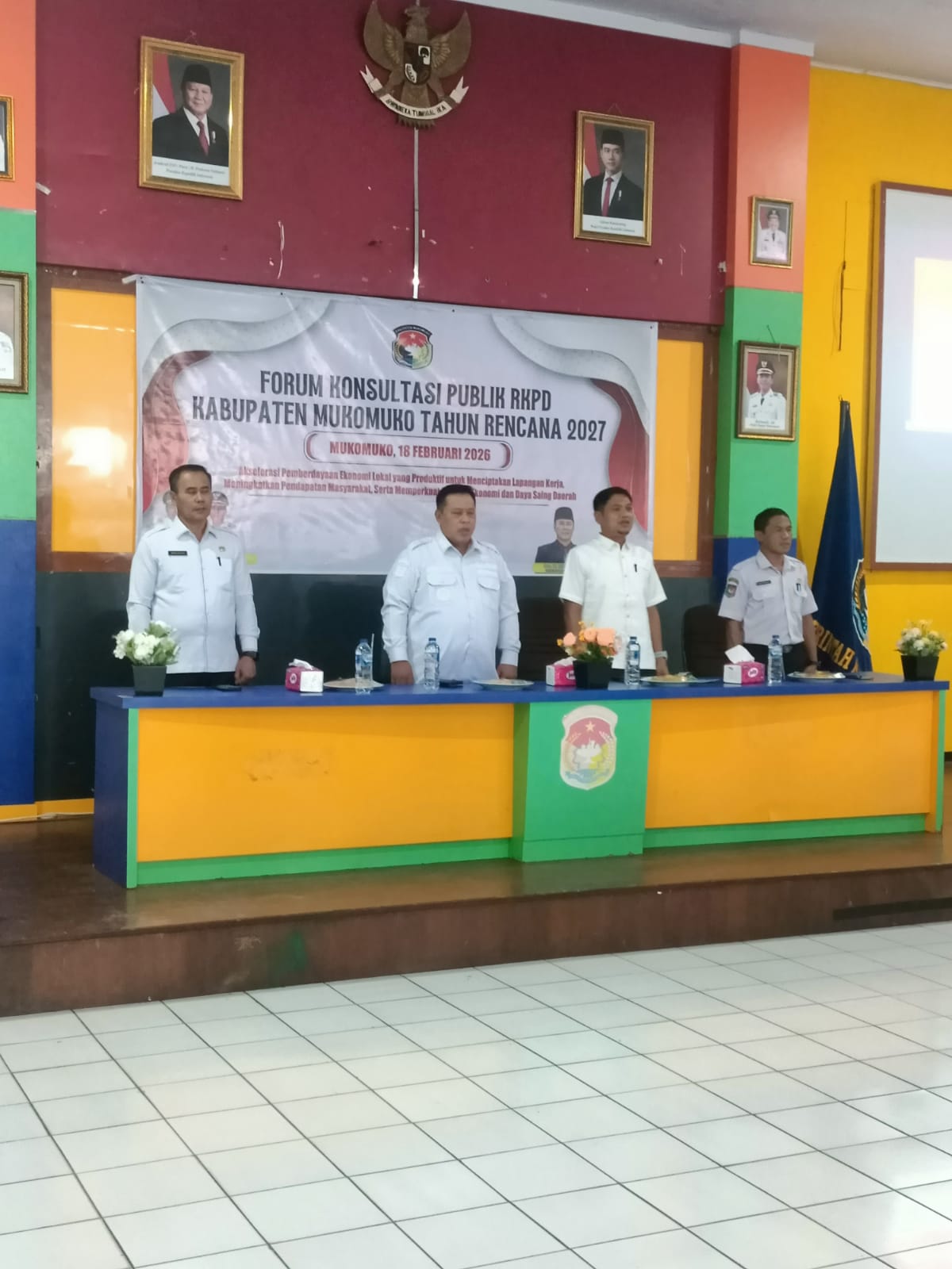 Dokumentasi Kegiatan Forum Konsultasi Publik RKPD Kabupaten Mukomuko Tahun Rencana 2027